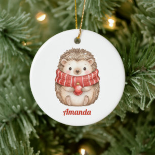 Persoonlijke Griljige Egel Kerst Ornament