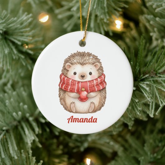 Persoonlijke Griljige Egel Kerst Ornament (Boom)