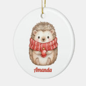 Persoonlijke Griljige Egel Kerst Ornament (Links)