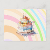 Persoonlijke Griljige Verjaardagsuitnodigingen voo Briefkaart (Achterkant)