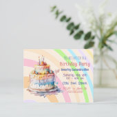 Persoonlijke Griljige Verjaardagsuitnodigingen voo Briefkaart (Staand voorkant)