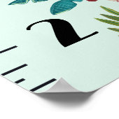 Persoonlijke groeimeter Dinosaur Boy Poster (Hoek)