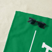 Persoonlijke Groene Afstudeer Naam Afstuderen Strandlaken (In situ)