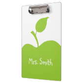 Persoonlijke groene appel klembord (Links)