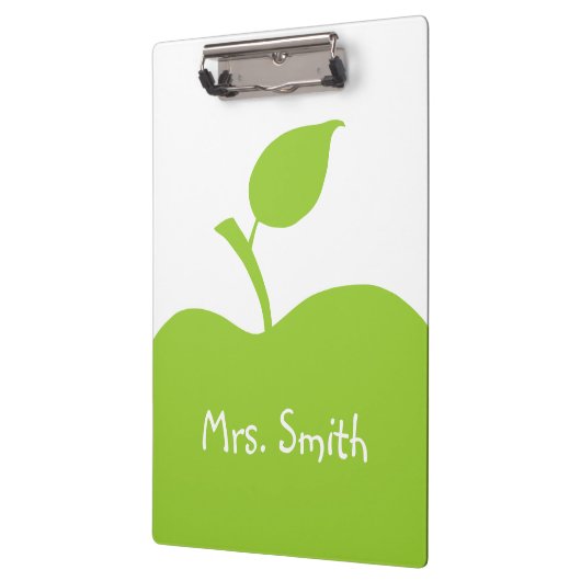 Persoonlijke groene appel klembord (Links)