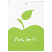 Persoonlijke groene appel klembord (Achterkant)
