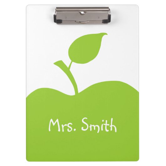 Persoonlijke groene appel klembord (Voorkant)