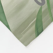 Persoonlijke Groene Aquarel Tractor Fleece Deken (Hoek)