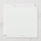 Persoonlijke groene botanische trouwuitnodiging in bedankkaart (Achterkant)