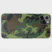 Persoonlijke groene CAMO Camouflage BUDGET iPhone Hoesje (Achterkant horizontaal)