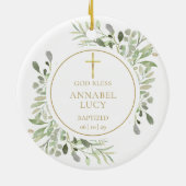 Persoonlijke groene decoratie gouden jongen of mei (Achterkant)