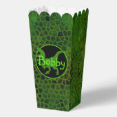 Persoonlijke Groene Dinosaur Huid Bedankdoosjes (Voorkant)