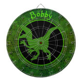 Persoonlijke Groene Dinosaur Huid Dartbord (Voorkant)