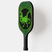 Persoonlijke Groene Dinosaur Huid Pickleball Paddle (Links)
