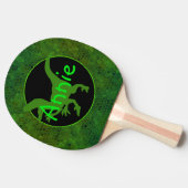 Persoonlijke Groene Dinosaur Huid Tafeltennisbatje (Zijkant)