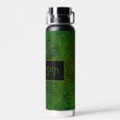 Persoonlijke Groene Dinosaur Huid Waterfles (Achterkant)