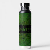 Persoonlijke Groene Dinosaur Huid Waterfles (Links)