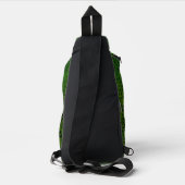 Persoonlijke Groene Dinosaurus  Sling Bag (Achterkant)