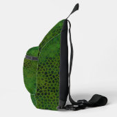 Persoonlijke Groene Dinosaurus  Sling Bag (Rechts)