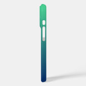 Persoonlijke groene en blauwe ombre Case-Mate iPhone case (Achterkant / Links)