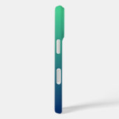 Persoonlijke groene en blauwe ombre Case-Mate iPhone case (Achterkant / Rechts)