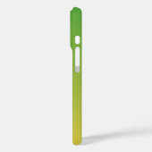 Persoonlijke groene en gele ombre Case-Mate iPhone case (Achterkant / Links)