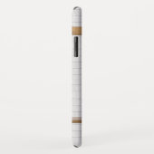 Persoonlijke Groene en Witte Basketball Jersey Case-Mate iPhone Case (Achterkant/rechts)