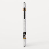 Persoonlijke Groene en Witte Basketball Jersey Case-Mate iPhone Case (Achterkant/links)