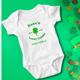 Persoonlijke groene geluksbrenger voor St. Patrick Romper