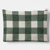 Persoonlijke Groene Gingham Geruite Etui (Achterkant)