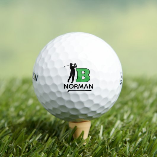 Persoonlijke groene initiële markering - om golfer golfballen (Insitu Shirt)