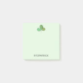 Persoonlijke Groene Klaver Ierse Erfgoed Post-it® Notes (Voorkant)