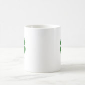 Persoonlijke Groene Klaver Koffiemok (Center)