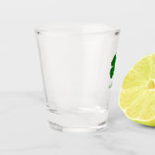 Persoonlijke Groene Klaver Shot Glas (Links)