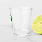 Persoonlijke Groene Klaver Shot Glas (Rechts)