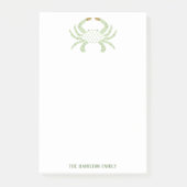 Persoonlijke Groene Krab, Kust Post-Its Post-it® Notes (Voorkant)