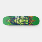 Persoonlijke groene LION WEED KING Trucker Hat Persoonlijk Skateboard (Horizontaal)
