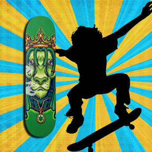 Persoonlijke groene LION WEED KING Trucker Hat Persoonlijk Skateboard