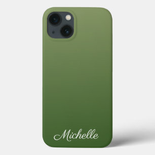 Persoonlijke groene ombre Hoesje-Mate iPhone case