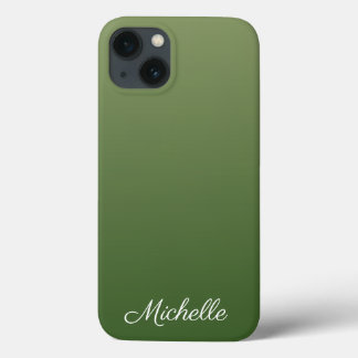 Persoonlijke groene ombre Hoesje-Mate iPhone case