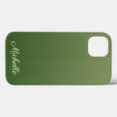 Persoonlijke groene ombre Hoesje-Mate iPhone case (Achterkant (horizontaal))