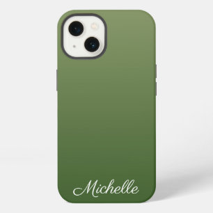Persoonlijke groene ombre Hoesje-Mate iPhone case 13 Hoesje