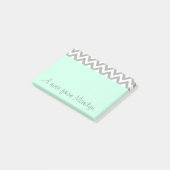 Persoonlijke groene post-it-notities kantoorcadeau post-it® notes (Schuin)