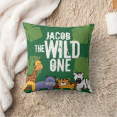 Persoonlijke Groene Safari Jungle Dieren Kussen (Deken)