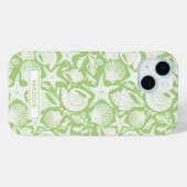 Persoonlijke Groene Schelpen Case-Mate iPhone Case (Achterkant (horizontaal))