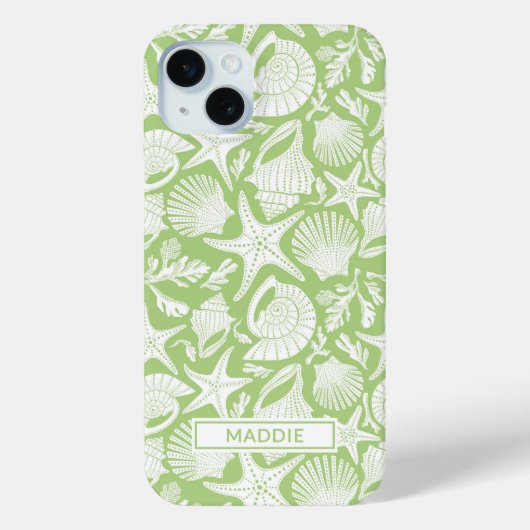 Persoonlijke Groene Schelpen Case-Mate iPhone Case (Achterkant)