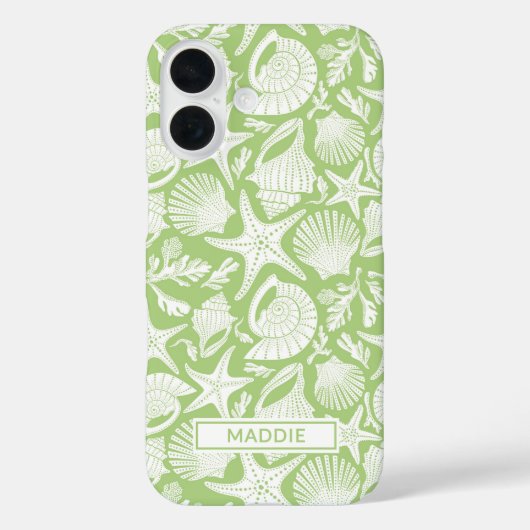 Persoonlijke Groene Schelpen Case-Mate iPhone Case (Achterkant)