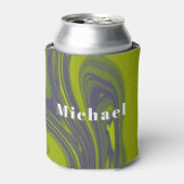 Persoonlijke Groene Stropdas-Dye Wedding Party Fav Blikjeskoeler (Blikje Voorkant)