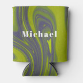 Persoonlijke Groene Stropdas-Dye Wedding Party Fav Blikjeskoeler (Voorkant)