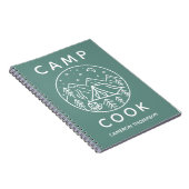 Persoonlijke groene zomerkampkok notitieboek (Rechterzijde)